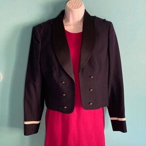 American Craftsman Patriot Military Style Navy Vintage Blazer Womens Sz M Jacket